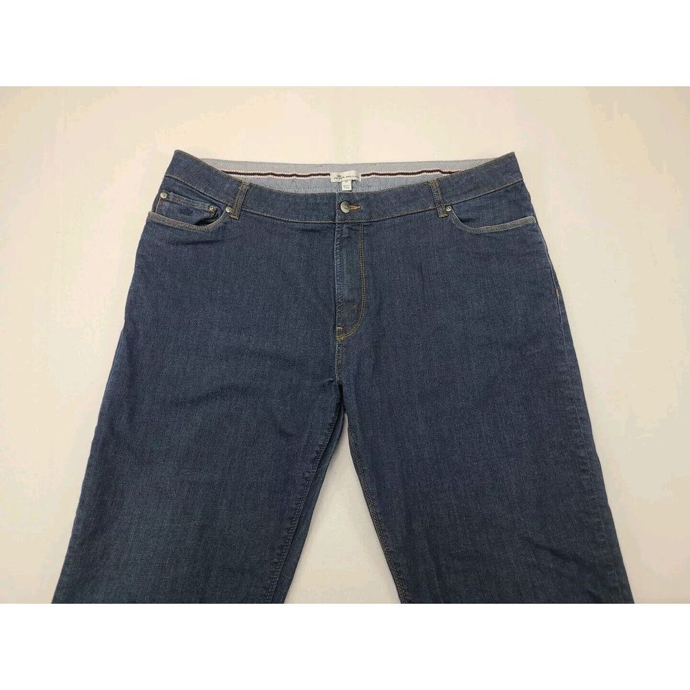 Peter Millar Jeans Mens 44x30 Blue Pilot Mill Denim Five Pocket Stretch MS18B94‎